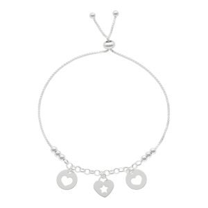 PULSERA AJUSTABLE CORAZÓN ESTRELLA
