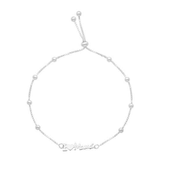 PULSERA AJUSTABLE  I ❤ MAMÁ