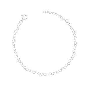 PULSERA CORAZONES ENTRELAZADOS 16 CM