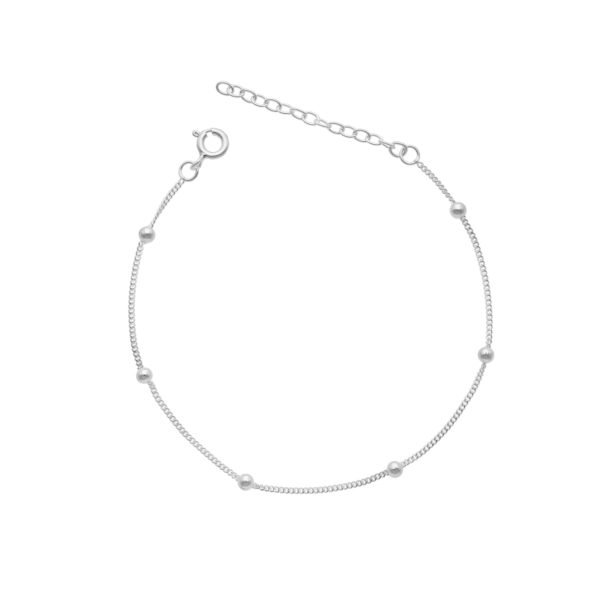 PULSERA  GRUMET BOLITAS 3 MM