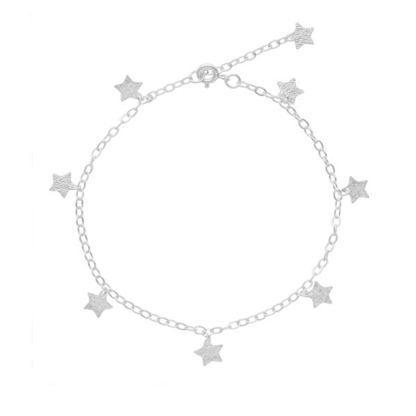 TOBILLERA ESTRELLAS SATINADAS