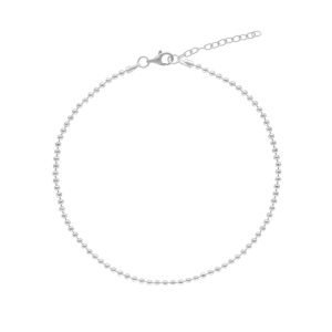 TOBILLERA BOLITAS DIAMANTADA 2 MM