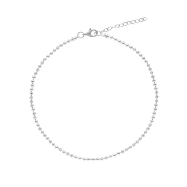 TOBILLERA BOLITAS DIAMANTADA 2 MM