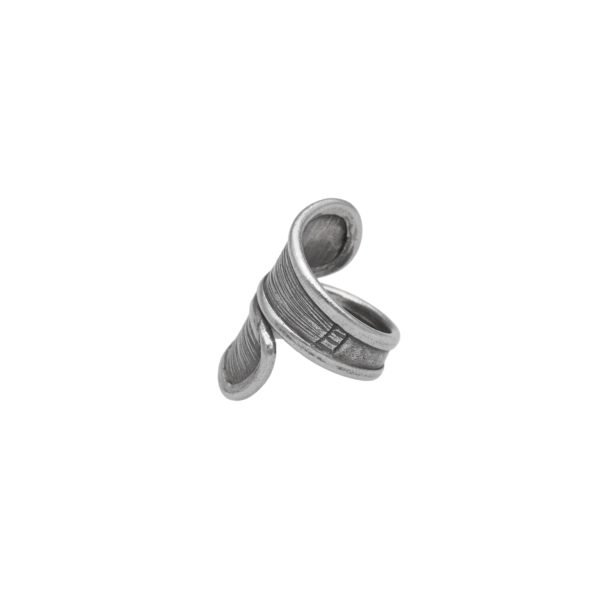 ANILLO AJUSTABLE ENVOLVENTE LINEAS HECHO A MANO - Imagen 2