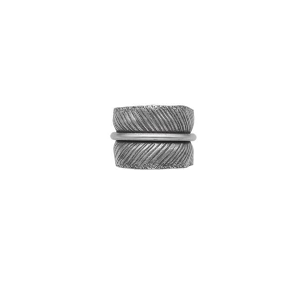 ANILLO AJUSTABLE HOJA HECHO A MANO