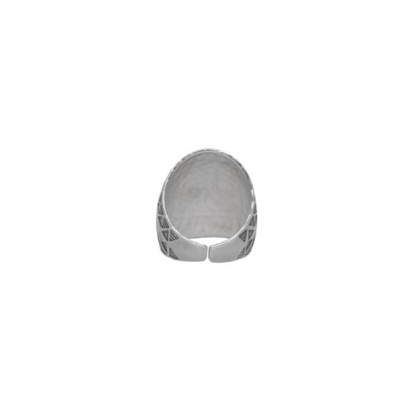 ANILLO AJUSTABLE MARTILLADO HECHO A MANO - Imagen 2