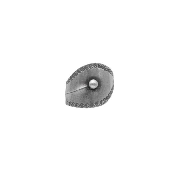 ANILLO AJUSTABLE HOJA HECHO A MANO