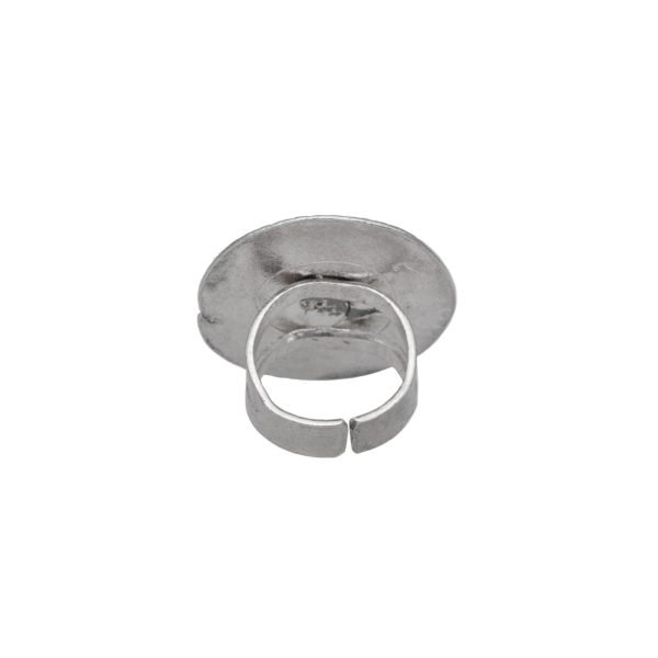 ANILLO AJUSTABLE CIRCULAR ESPIRAL HECHO A MANO - Imagen 2