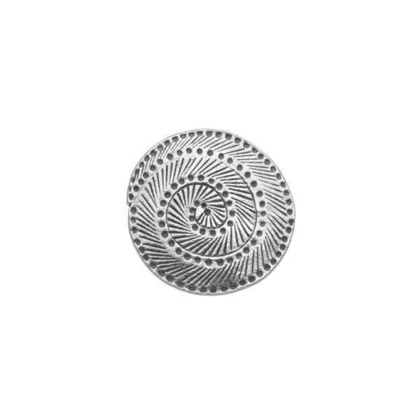ANILLO AJUSTABLE CIRCULAR ESPIRAL HECHO A MANO - Imagen 2
