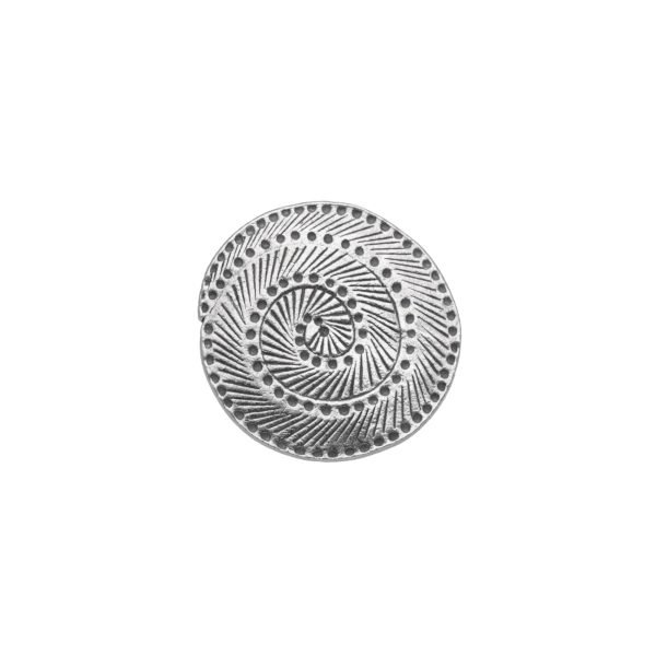 ANILLO AJUSTABLE CIRCULAR ESPIRAL HECHO A MANO