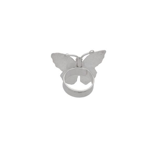 ANILLO AJUSTABLE MARIPOSA HECHO A MANO - Imagen 2