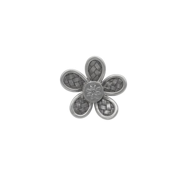 ANILLO AJUSTABLE FLOR TEJIDA HECHO A MANO