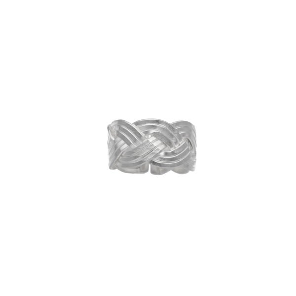 ANILLO AJUSTABLE ENTRELAZADO HECHO A MANO