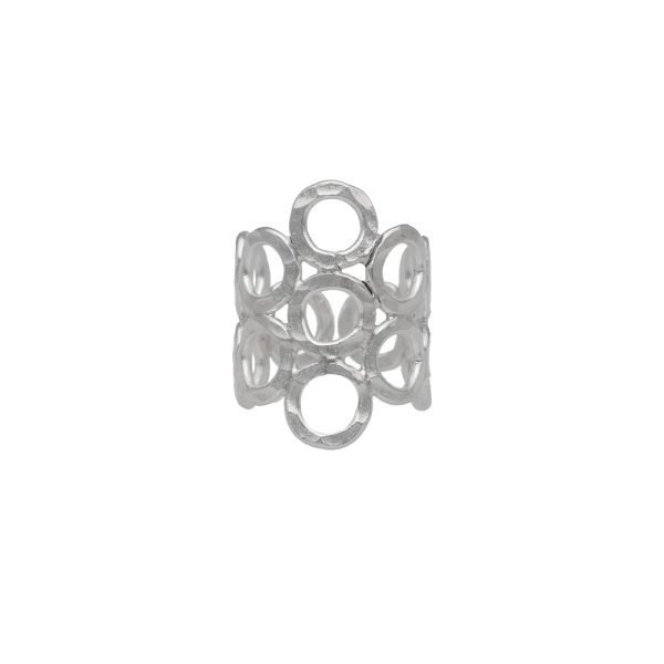 ANILLO AJUSTABLE CÍRCULOS CALADOS HECHO A MANO