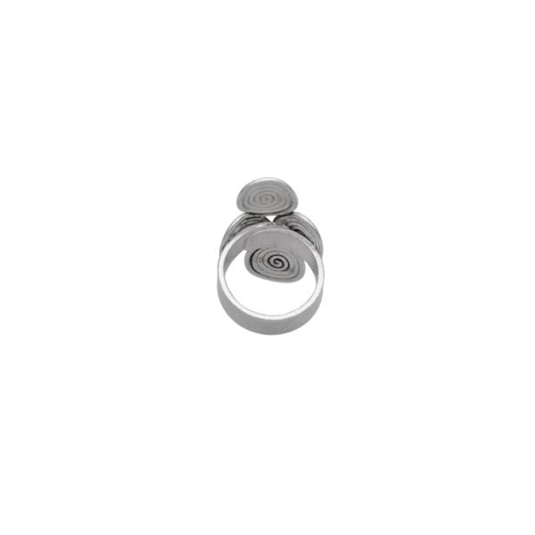 ANILLO CIRCULOS EN ESPAIRAL HECHO A MANO - Imagen 2