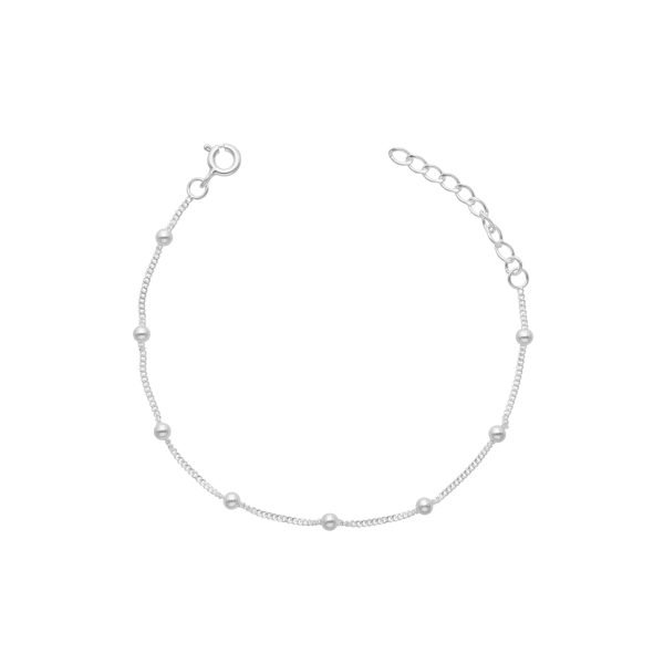 PULSERA GRUMET BOLITAS 3 MM-16 CM