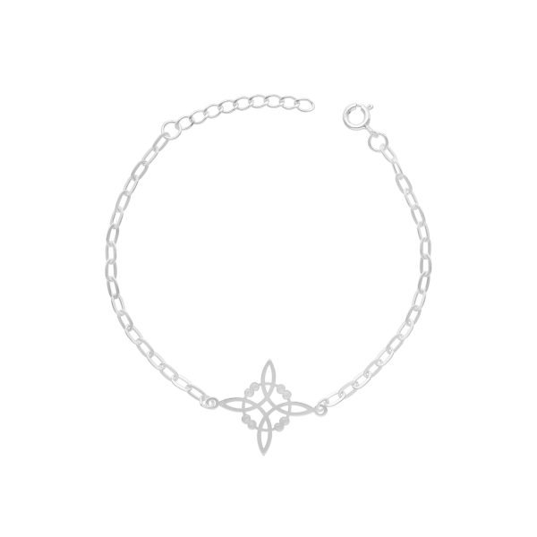 PULSERA LIMADA NUDO DE BRUJA