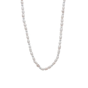COLLAR PERLA DE RÍO OVALADA 3 MM