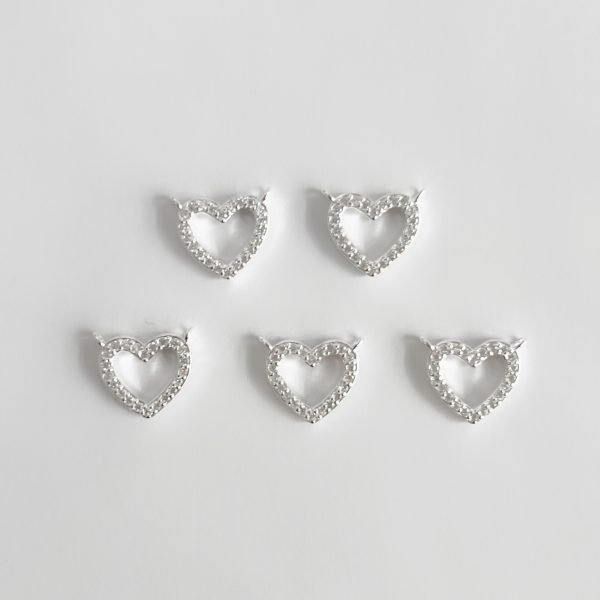 COLGANTE CORAZÓN  MICROCIRCÓN PARA PERSONALIZAR - Imagen 2