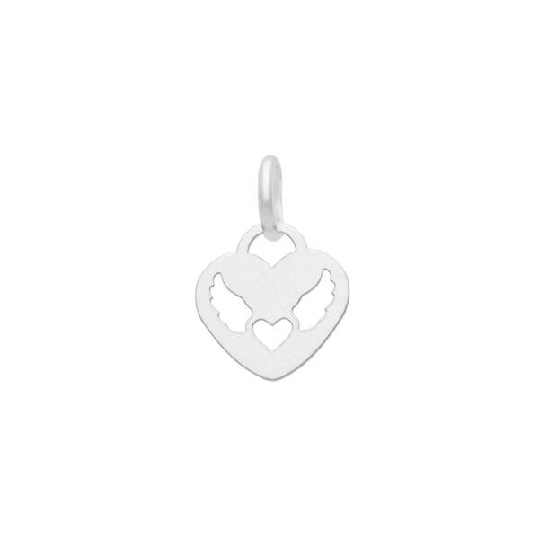 COLGANTE CORAZON CON ALAS PARA PERSONALIZAR