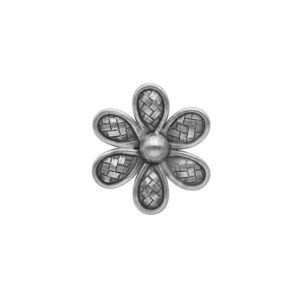 COLGANTE FLOR TEJIDA  HECHO A MANO