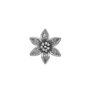 COLGANTE FLOR TEJIDA  HECHO A MANO