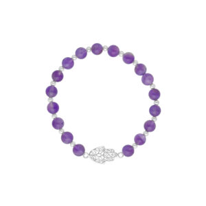 PULSERA ELÁSTICADA PIEDRA NATURAL MANO DE FÁTIMA