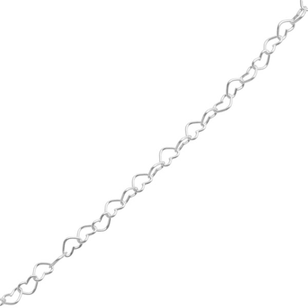 CADENA DE PLATA 925 CORAZÓN 040 POR METRO