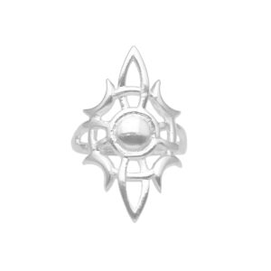 ANILLO  NUDO DE BRUJA CON LUNA
