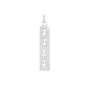COLGANTE PLACA RECTANGULAR CUATRO NIÑOS 👧🏻👧🏻👦🏻👦🏻