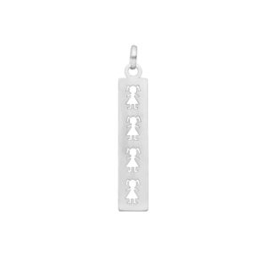 COLGANTE PLACA RECTANGULAR CUATRO NIÑAS  👧🏻👧🏻👧🏻👧🏻
