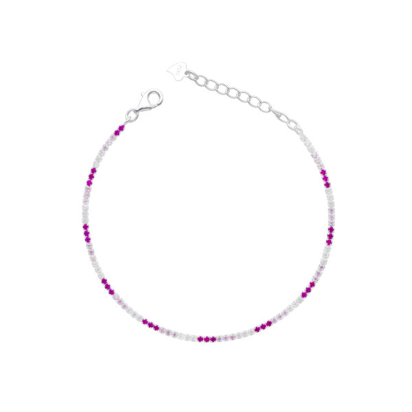 PULSERA TENIS COLOR ROSADO