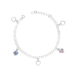 PULSERA CORAZONES CIRCONES