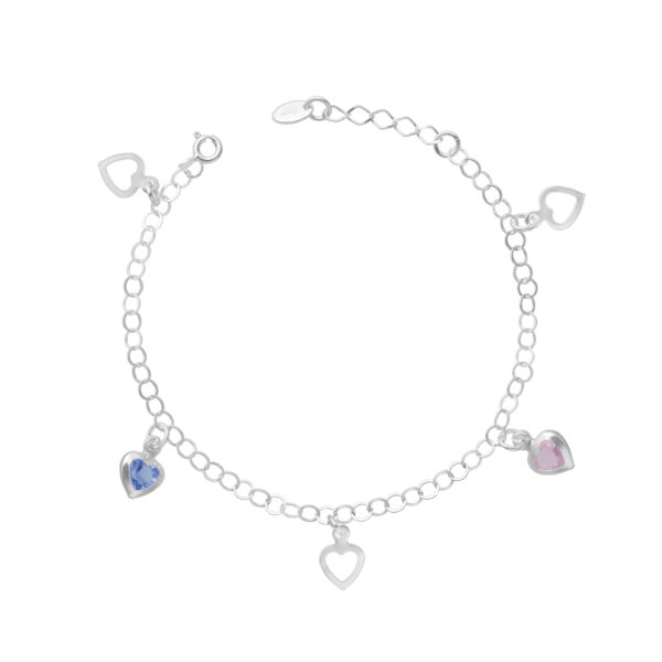 PULSERA CORAZONES CIRCONES