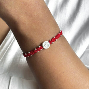 PULSERA AJUSTABLE SAN BENITO HILO ROJO